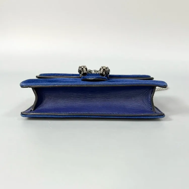 Gucci Dionysus Mini Velvet Crossbody Blue