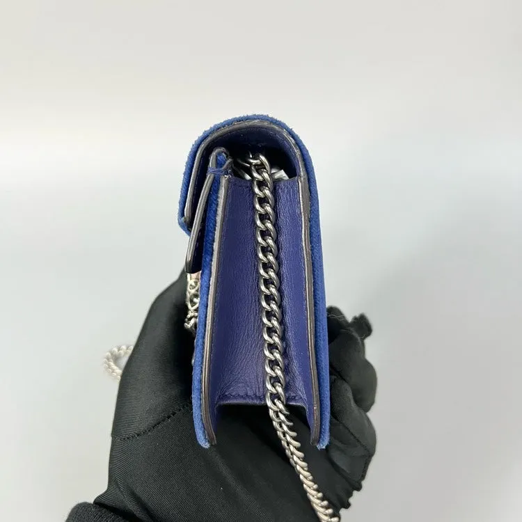 Gucci Dionysus Mini Velvet Crossbody Blue