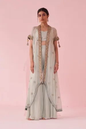 GULDANA PALE BLUE CAPE SET