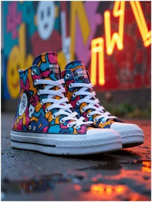 GVYGVY Diamond Art Kits for Adults - Colorful Graffiti Sneakers Street Art DIY Frameless Diamond Painting Art and Crafts, Art Painting Kits with Diamond Home Wall Decor