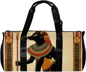 Gym Bags for Men,Travel Duffel Bags for Women,Ancient Egyptian Ethnic Soldier,Workout Bag