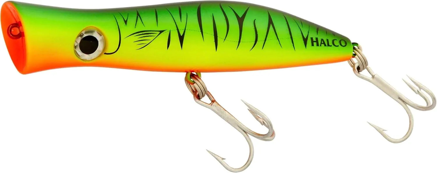 Halco RP135#H52 135 Roosta Popper, Fluorescent Green