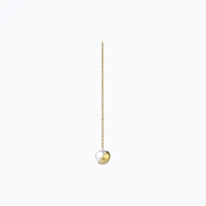 Half Pearl Chain Earring 135°