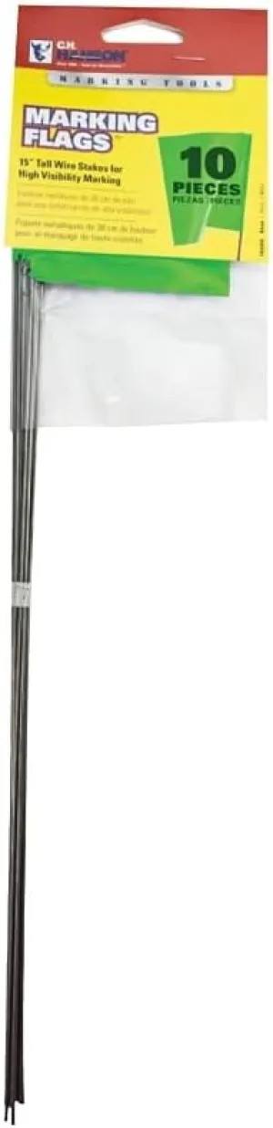 Hanson C H 15067 Glo Lime Stake Flag 10pk - Quantity 12
