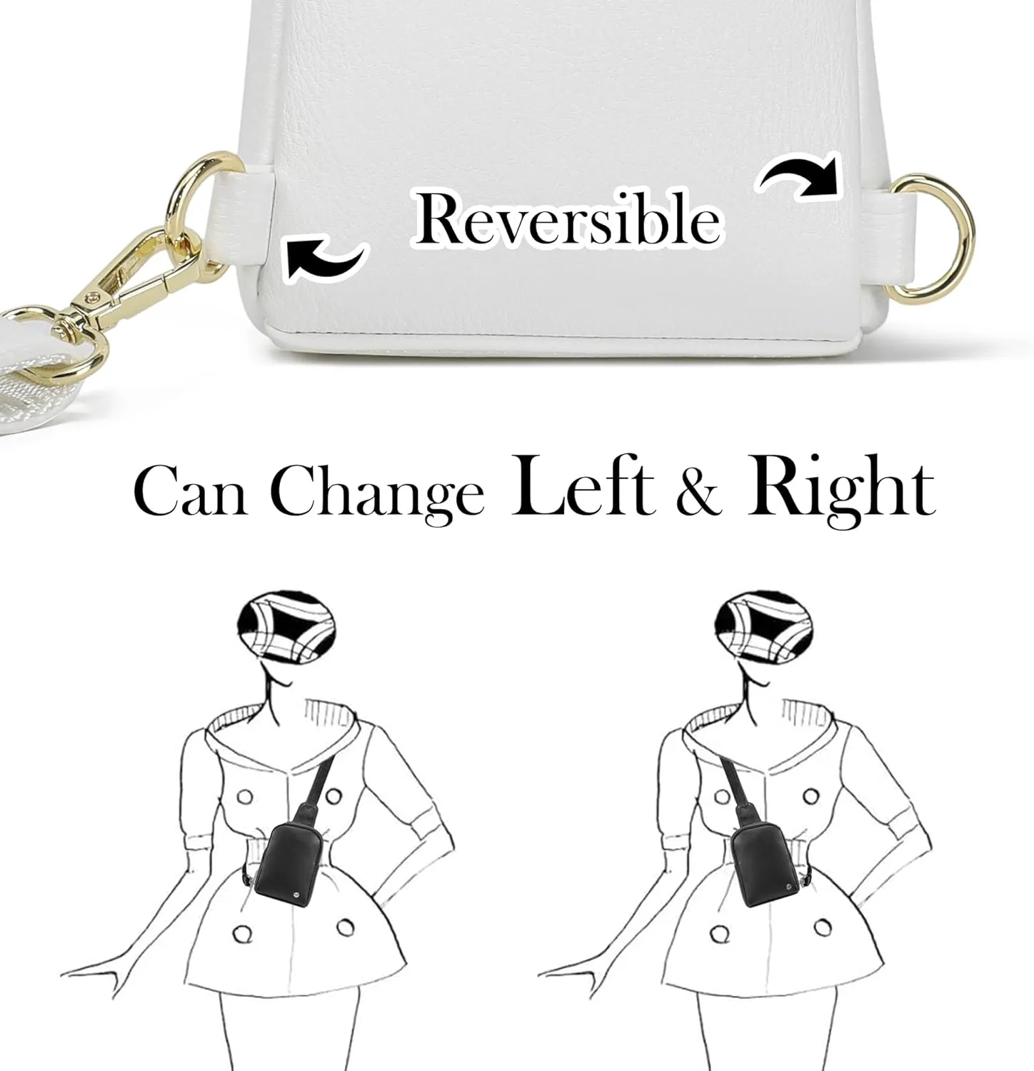 Haytijoe Small Crossbody Sling Bag for Women Travel Purses Anti Theft Cross Body Bag for Woman Fanny Packs
