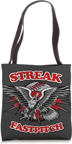 Hit Streak Softball - Vintage Tattoo Eagle Tote Bag