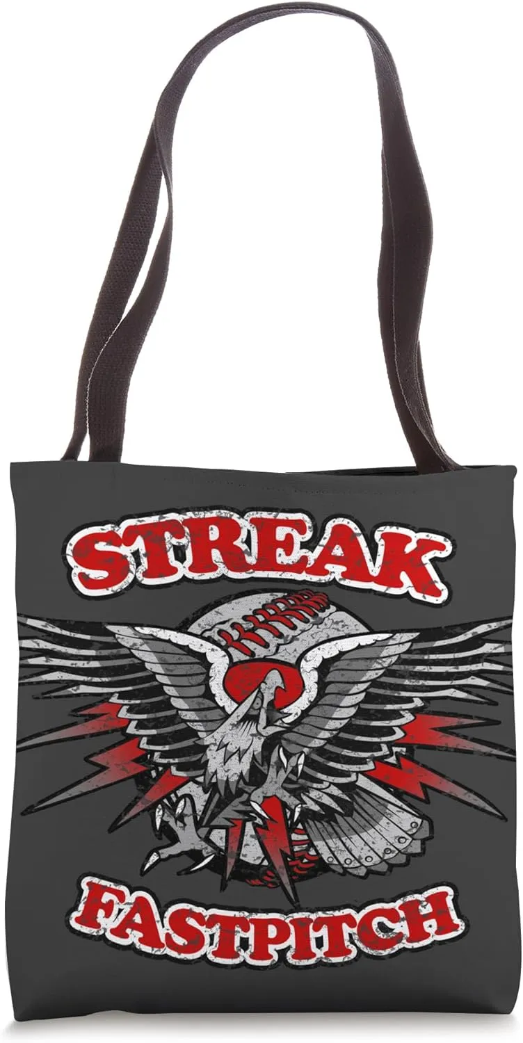 Hit Streak Softball - Vintage Tattoo Eagle Tote Bag