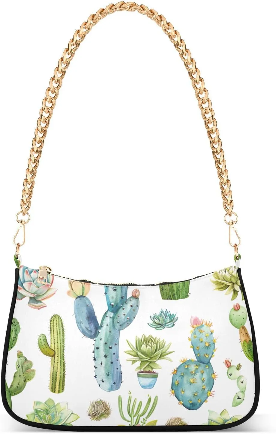 Hobo Bags for Women Cactus Succulent Tote Purses Small Handbags with Chain 20855953