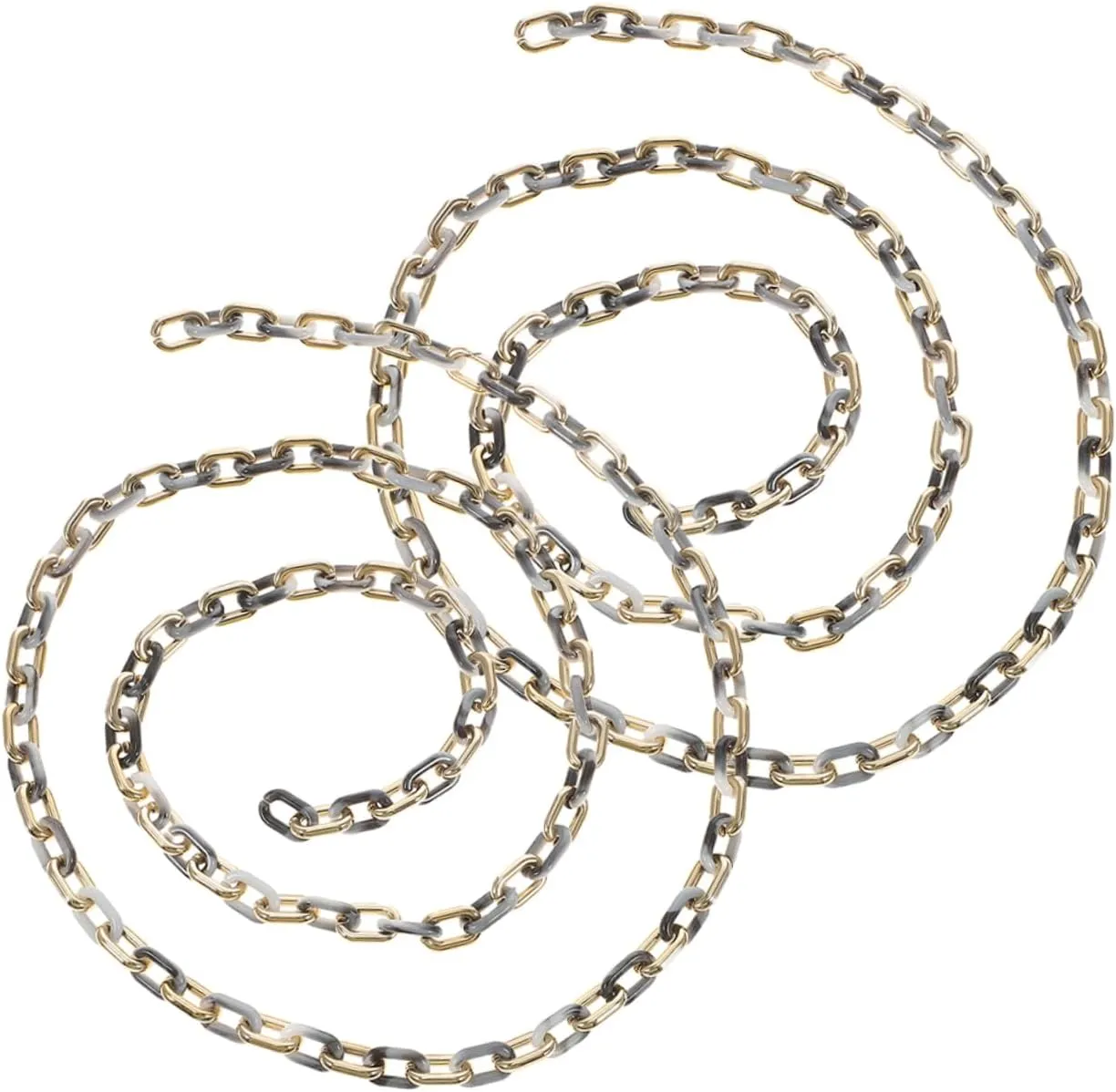 HOMSFOU 2pcs Acrylic Pendant Chain for Jewelry DIY Detachable Decorative Chain Marble Grey for Crafting Unique Accessories and Enhancing Your Handmaking Skills