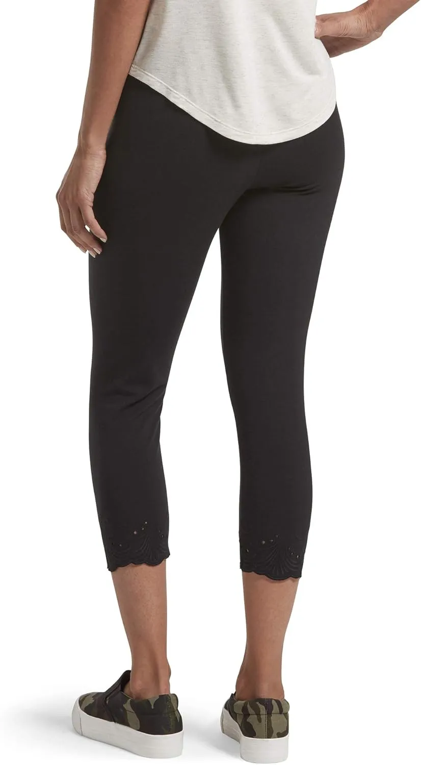 HUE Women’s Fashion Cotton Capri Leggings