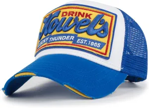 ililily Premium Howels Embroidery Vintage Baseball Cap Distressed Trucker Hat