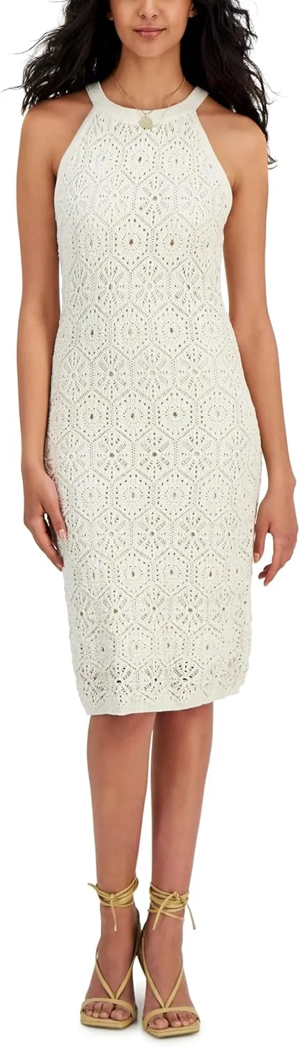 I.N.C. INTERNATIONAL CONCEPTS Womens Crochet Dress Birch Tree M