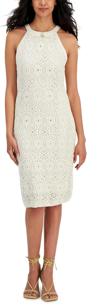 I.N.C. INTERNATIONAL CONCEPTS Womens Crochet Dress Birch Tree M