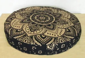 Indian Mandala Cotton Pillow Cover Decorative Handmade Pouf Cover Bohemian Ottoman Case Yoga Mat Outdoor Cushion Cover Yoga Mat Home Decorative Ottoman Pouf Seting Throw Pet DOD Bed