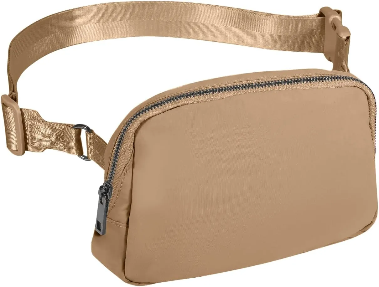 INTINI Everywhere Belt Bag – Large, Crossbody Fanny Pack Women 56 Inch Plus Size Waist Cross Body Fashion (Camel)