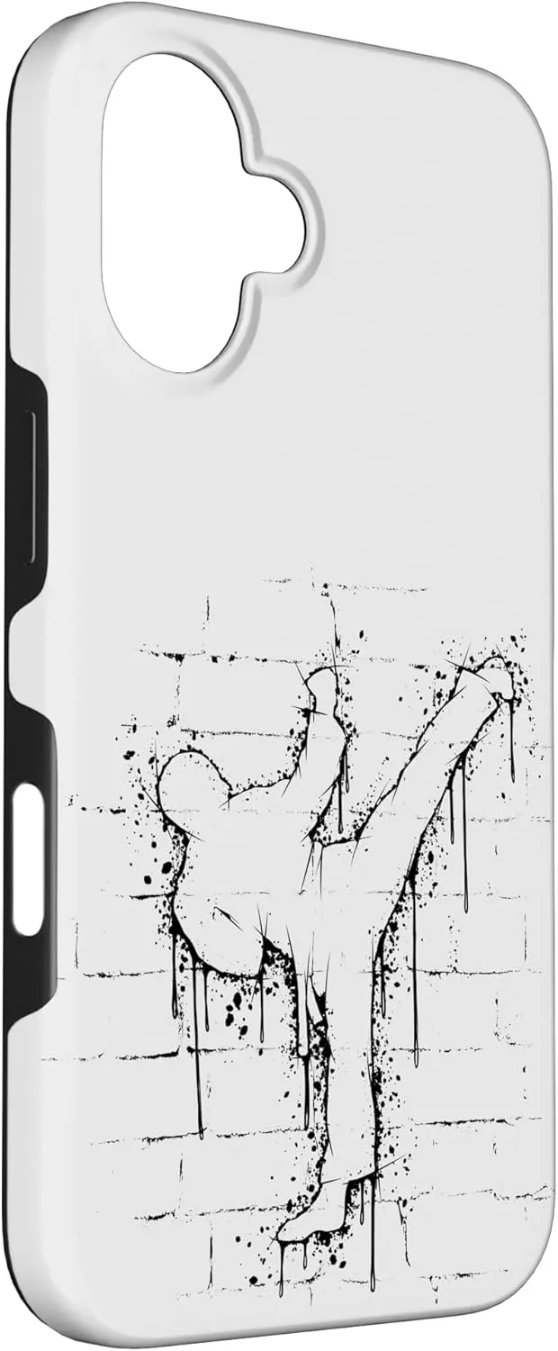 iPhone 16 Urban Street Art Fighter Sidekick Roundhouse TaeKwonDo Case