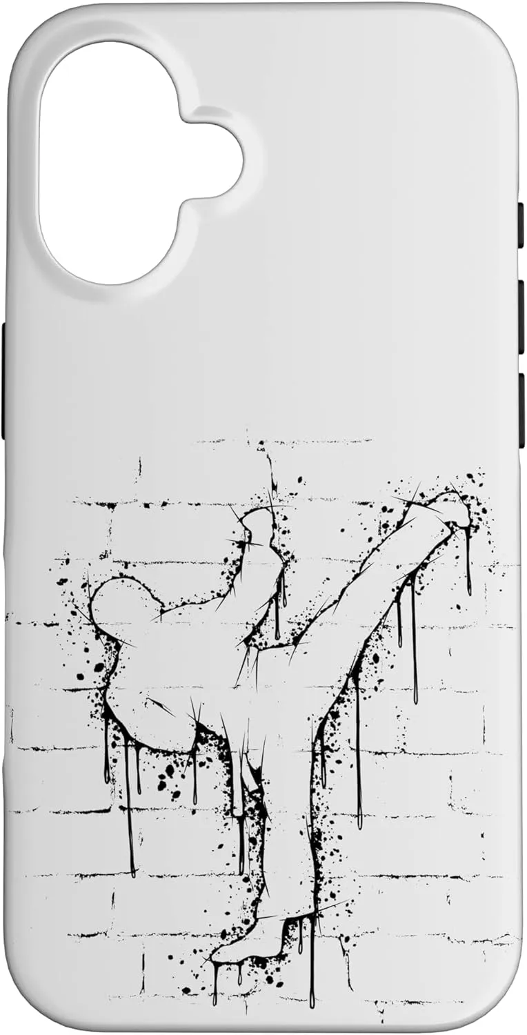 iPhone 16 Urban Street Art Fighter Sidekick Roundhouse TaeKwonDo Case