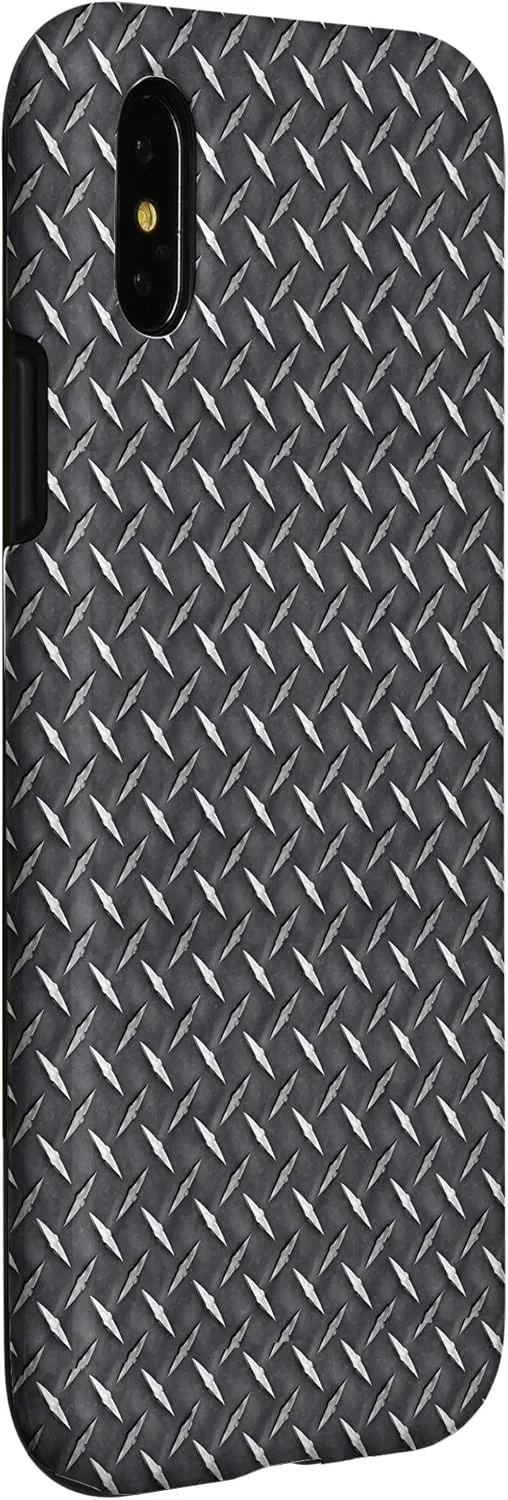 iPhone X/XS Steel Plate diamond iron inox Formula metal unbreakable Case