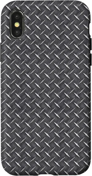iPhone X/XS Steel Plate diamond iron inox Formula metal unbreakable Case