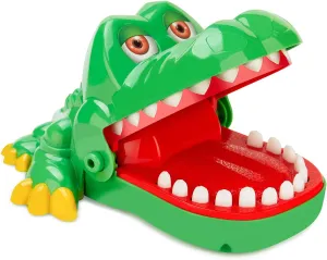 iShyan Crocodile Teeth Toys Game for Kids, Crocodile Biting Finger Dentist Games Funny Alligator Teeth Game