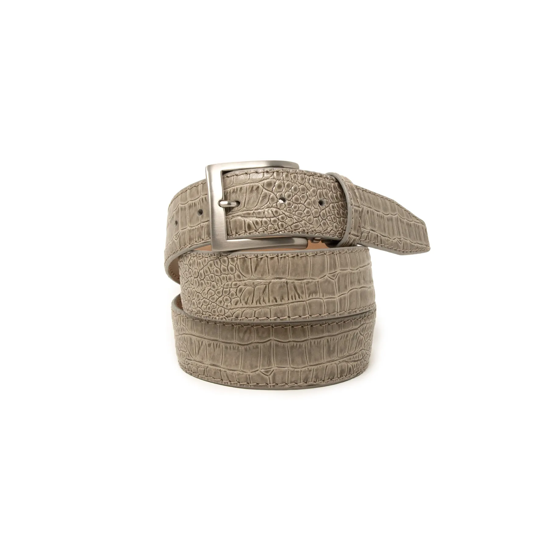 Italian Matte Mock Crocodile - Mink - 40mm - Up to 50"