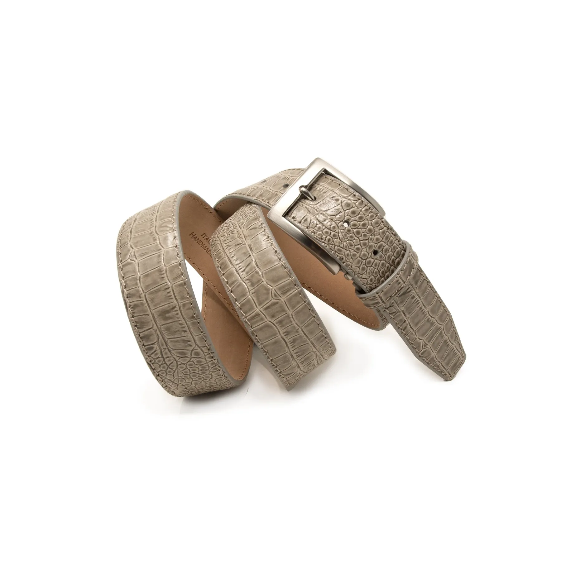 Italian Matte Mock Crocodile - Mink - 40mm - Up to 50"