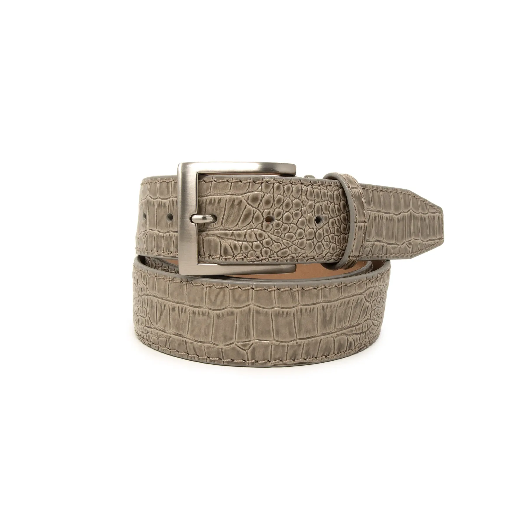 Italian Matte Mock Crocodile - Mink - 40mm - Up to 50"
