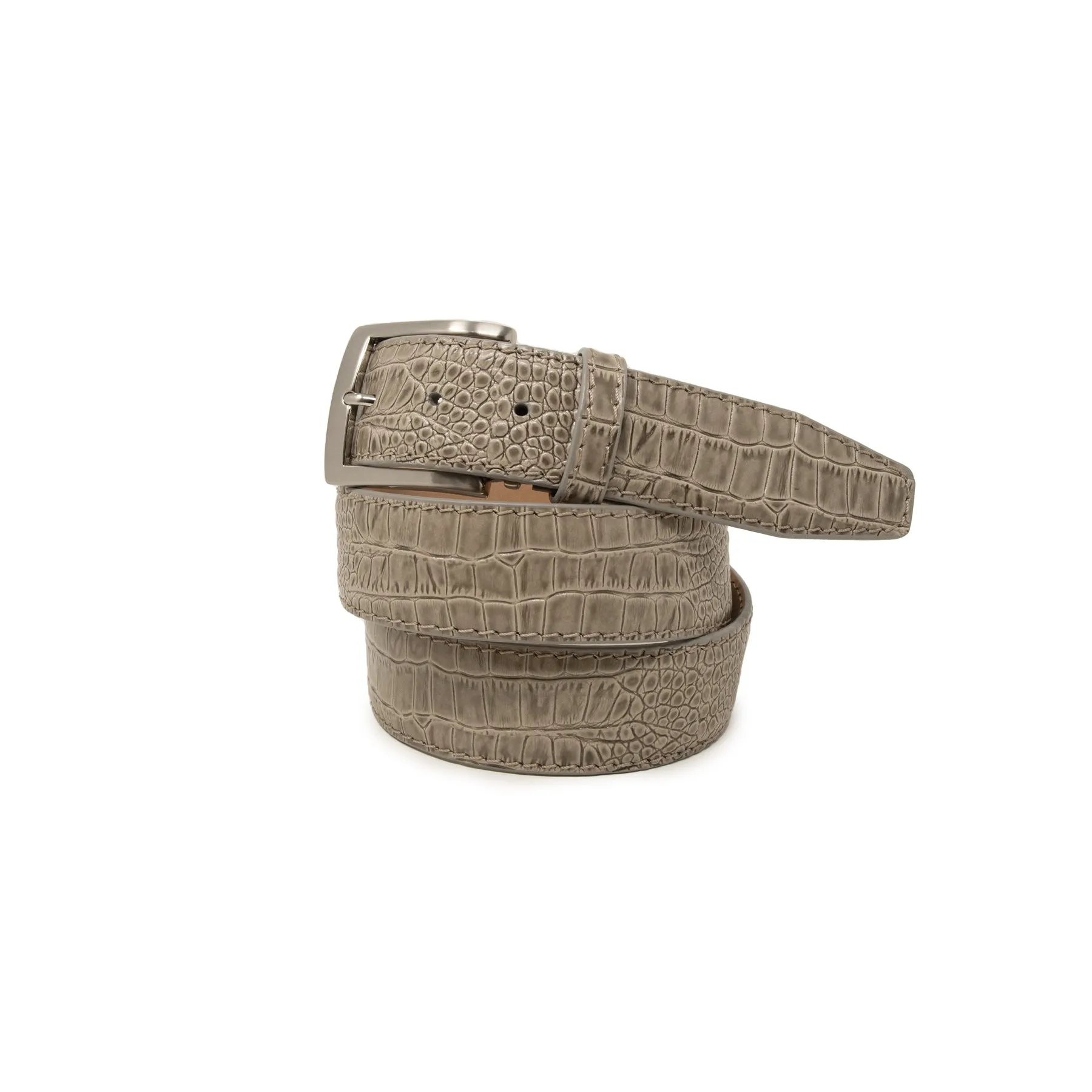 Italian Matte Mock Crocodile - Mink - 40mm - Up to 50"