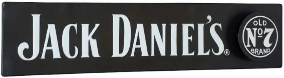 Jack Daniel's Old No. 7 Metal 3D Wall Sign Whiskey 23" x 5" Bar Pub Mancave