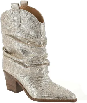 Jessica Simpson Women's Gemorra Embellished Western Boots Mid Calf