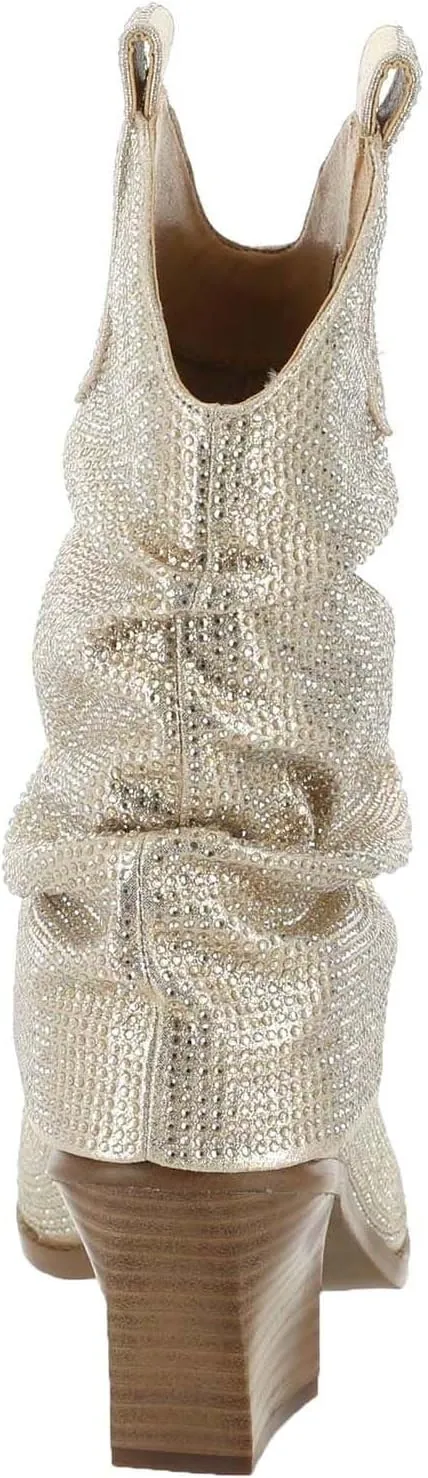Jessica Simpson Women's Gemorra Embellished Western Boots Mid Calf