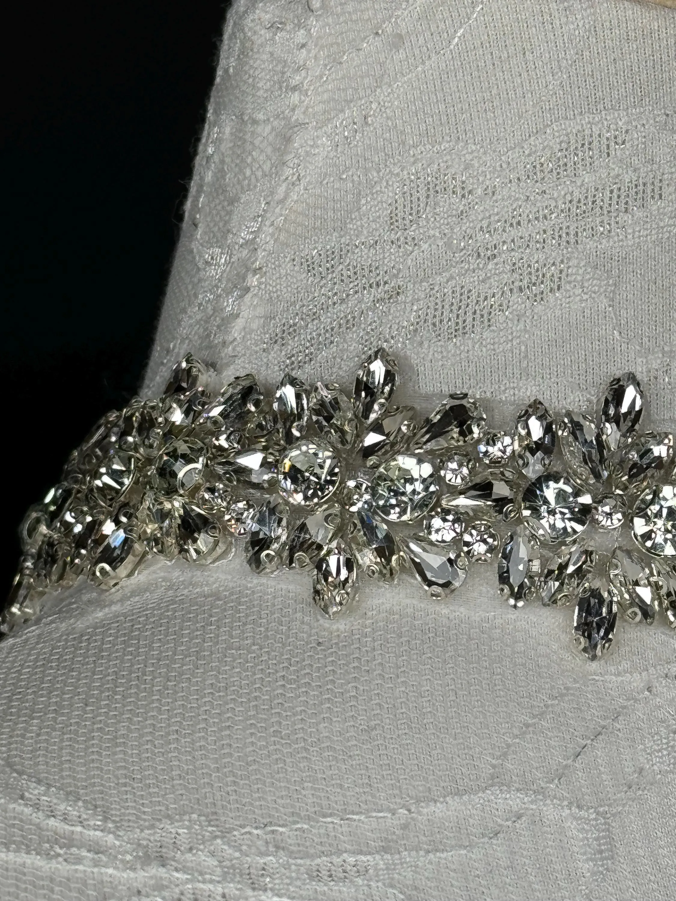 Jewel Choker, Choker Necklace, Bridal, Weddings Rhinestone choker, Handmade, Classic Choker, Stunning, Exclusive FAN Design