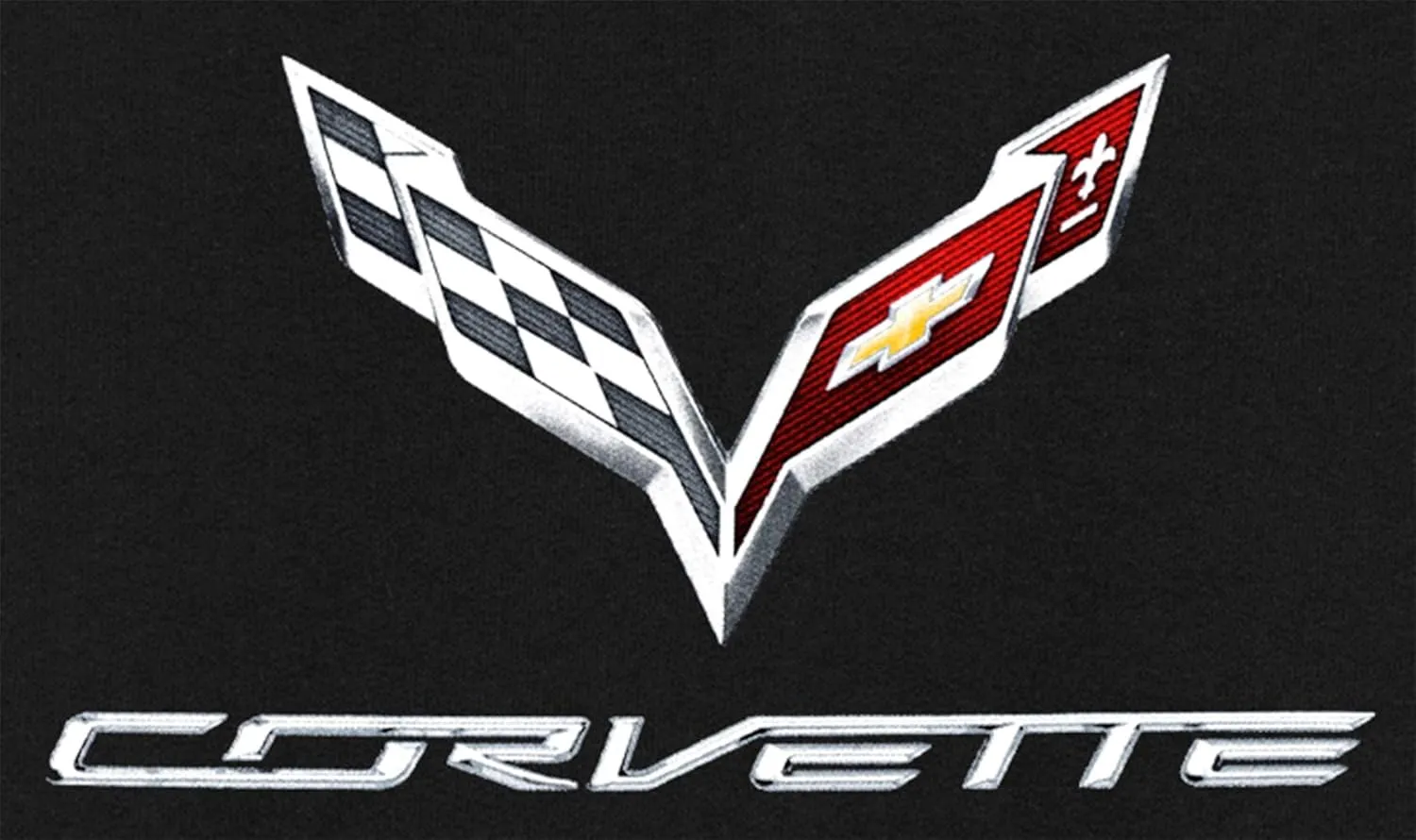 JH DESIGN GROUP Men's Chevy Corvette Pullover Hoodie C7 Logo Sweatshirt