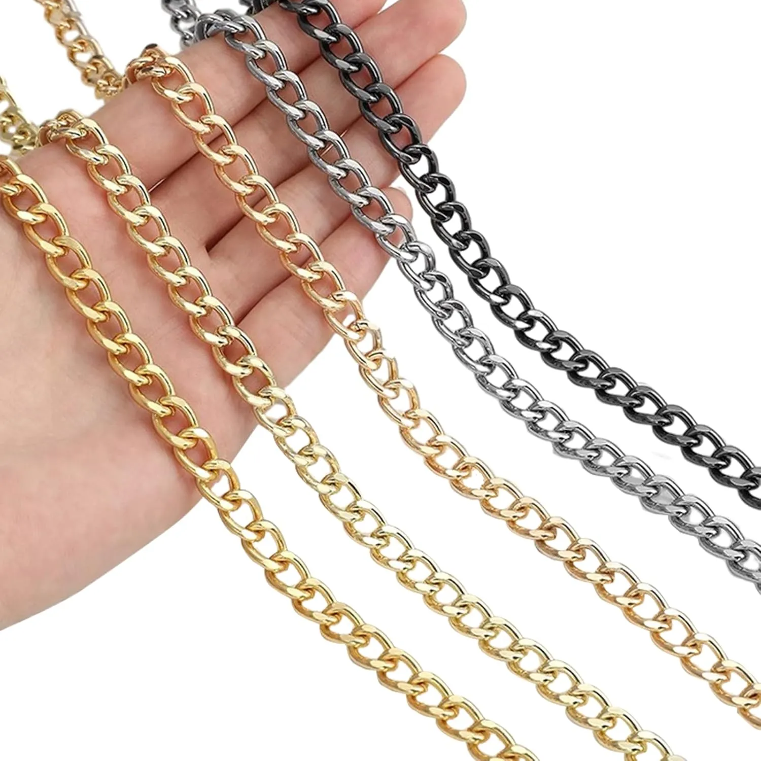 Jiesinlov Purse Chain Adjustable Shoulder Strap with Small Metal Ball Replacement Transformation Crossbody Handbag