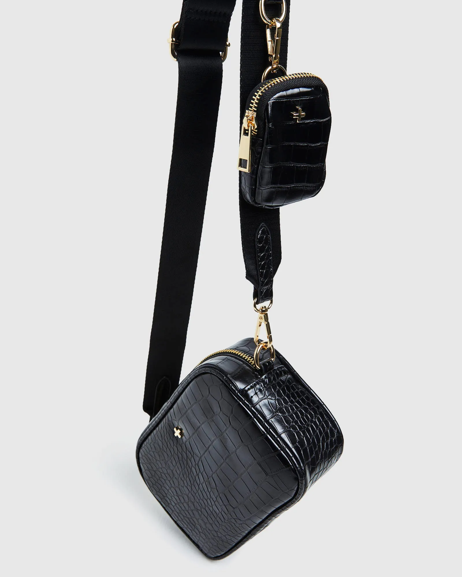 Justice Bag Black Croc
