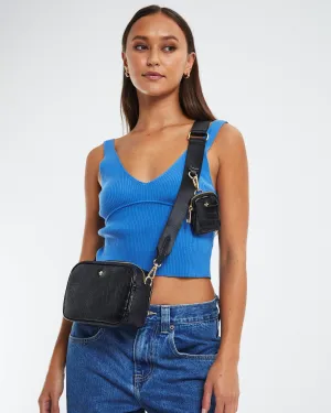 Justice Bag Black Croc