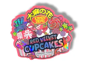 Kandy Depo Red Velvet Cupcakes (Pink) Mylar Bag 3.5 Grams | Xotic Packs