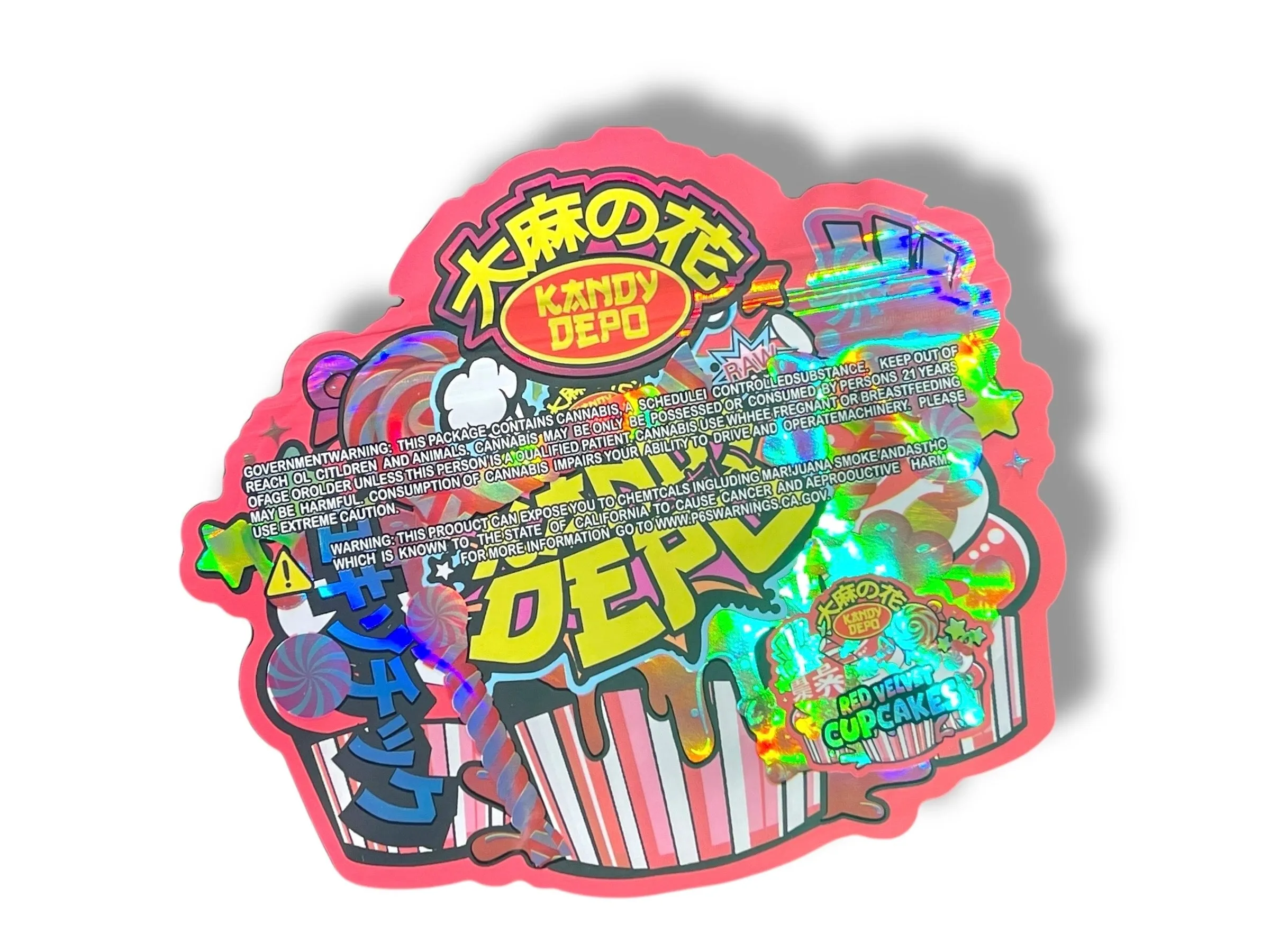 Kandy Depo Red Velvet Cupcakes (Pink) Mylar Bag 3.5 Grams | Xotic Packs