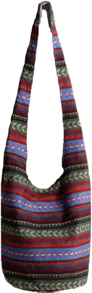 KARRESLY Bohemian Cotton Hippie Crossbody Bag Hobo Sling Bag Handmade Messenger Shoulder Bags