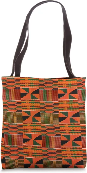 Kente African pattern Colorful ethnic print Ghana Tote Bag