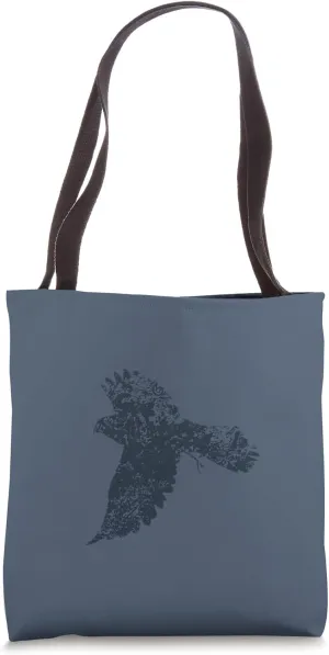 Kestrel - Vintage Kestrel Design - Painted Kestrel Falcon Tote Bag