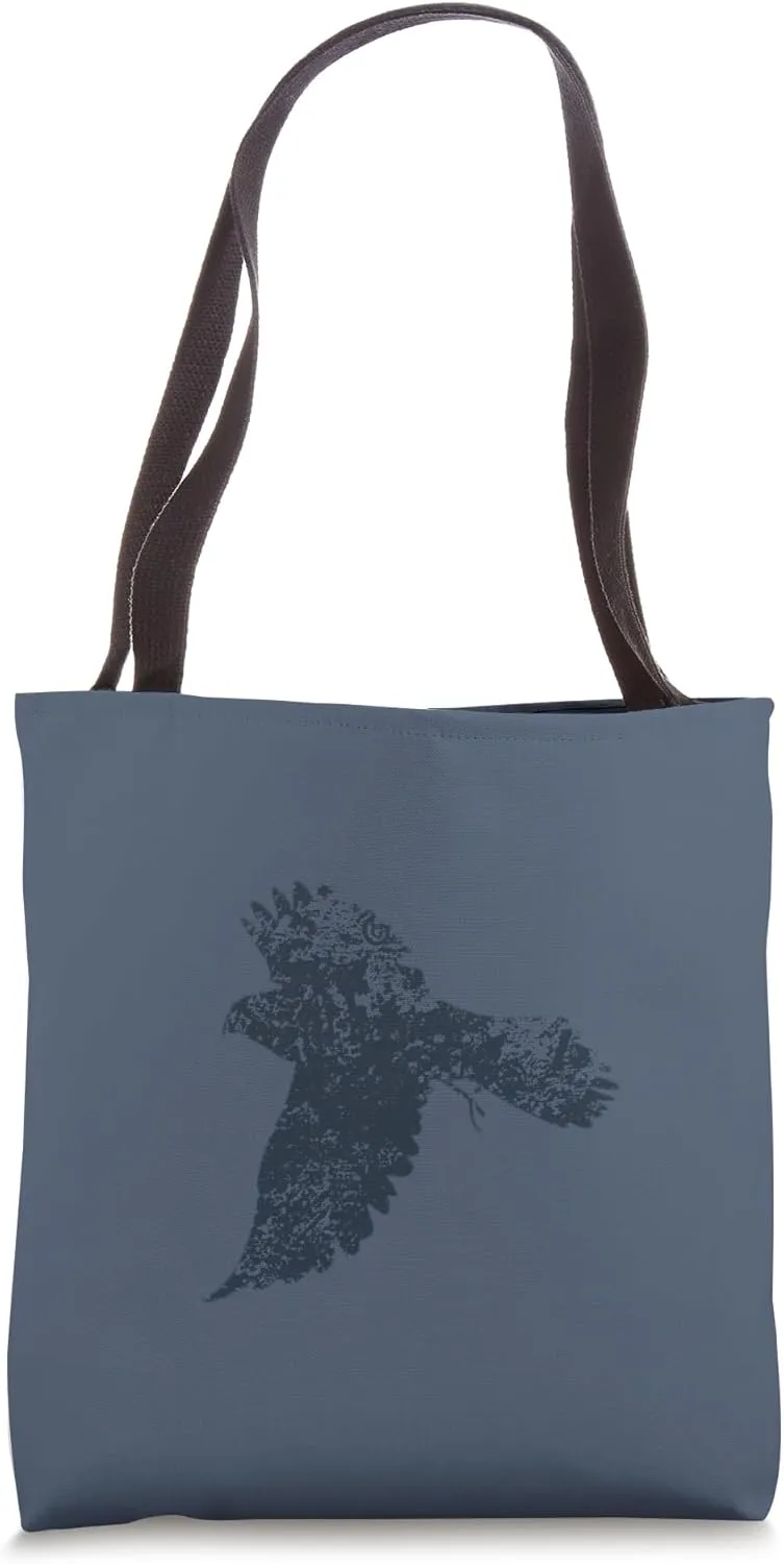 Kestrel - Vintage Kestrel Design - Painted Kestrel Falcon Tote Bag