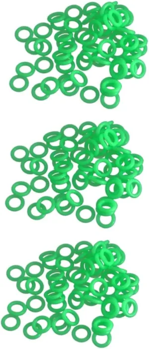 KESYOO 3sets Ground Nail Circle Camper Camping for Fluorescent Tent Stakes with Mat Outdoor Aluminum Ring Tent Stake Tents Accessories Plastic Green 200pcs*3