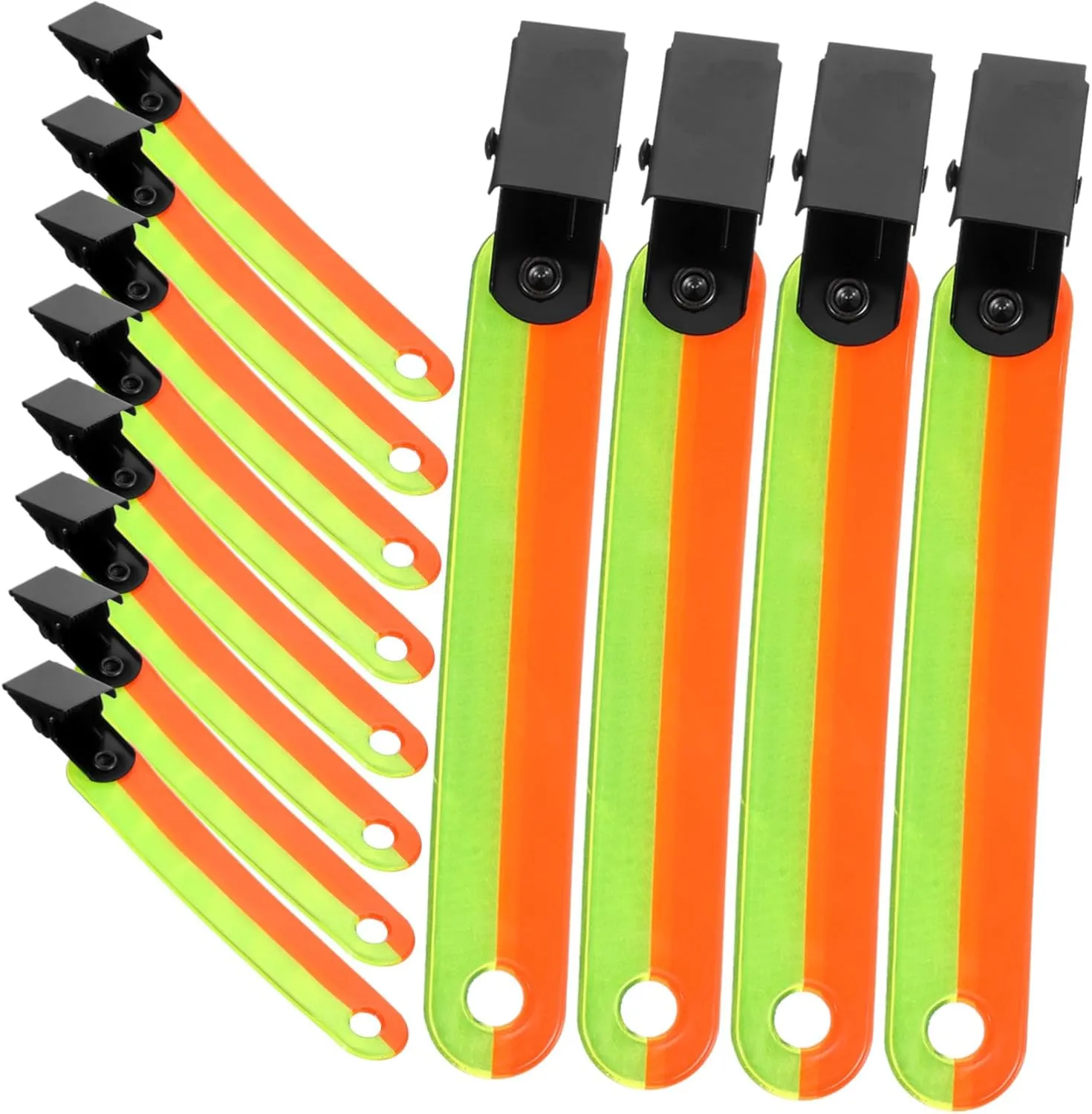 KESYOO Convenient Reflective Clips Trail Survey Marking Flags Yellow Marker Flags Markers Outdoor Camping Gear