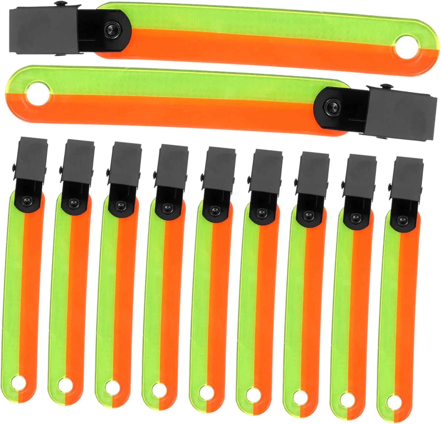 KESYOO Convenient Reflective Clips Trail Survey Marking Flags Yellow Marker Flags Markers Outdoor Camping Gear