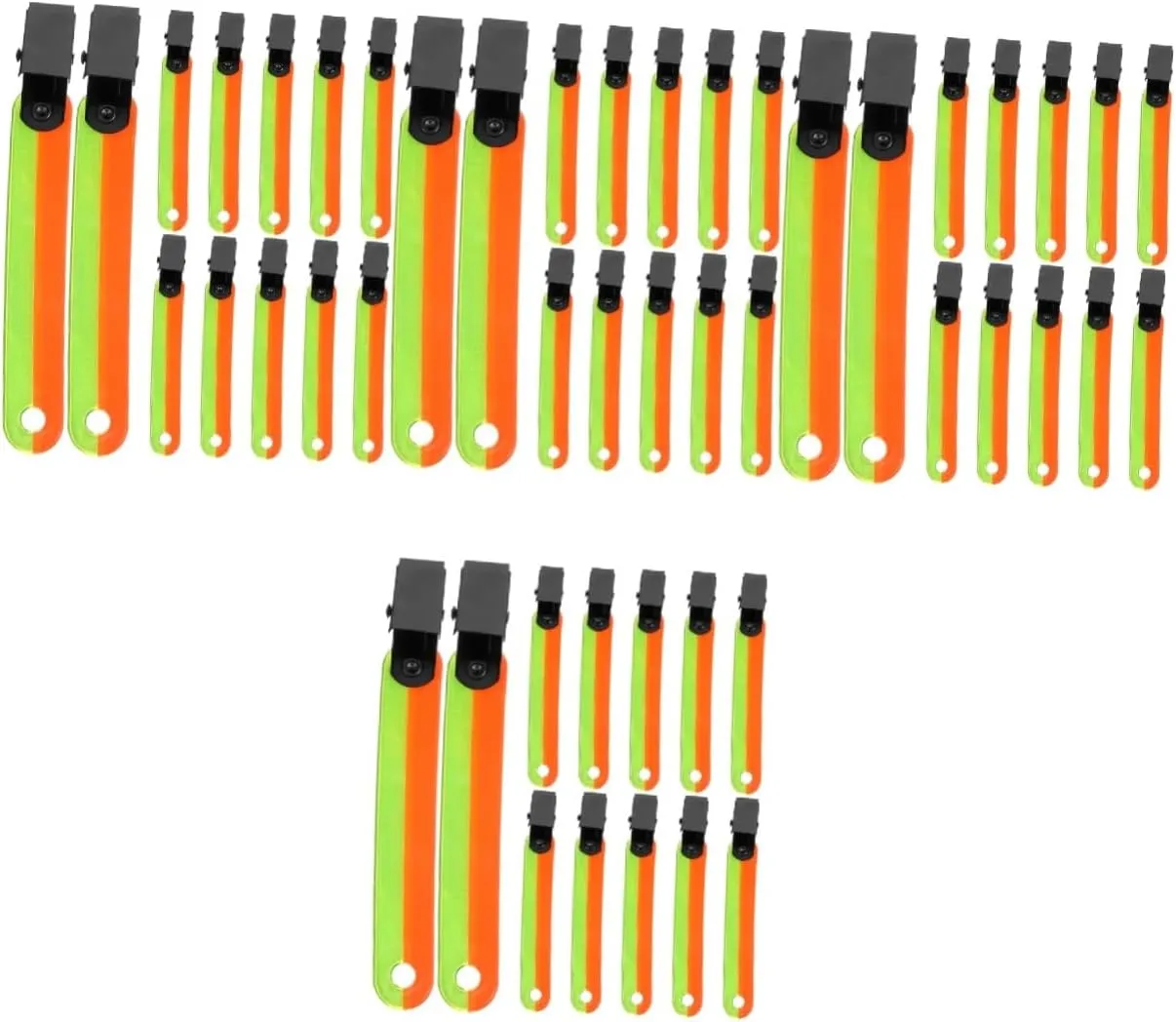 KESYOO Convenient Reflective Clips Trail Survey Marking Flags Yellow Marker Flags Markers Outdoor Camping Gear