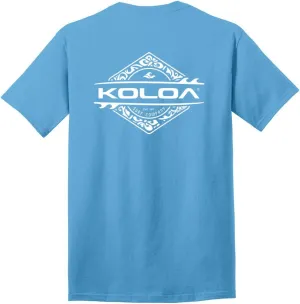 Koloa Surf Diamond Thruster Surfboards Logo Cotton T-Shirts in Reg, Big and Tall