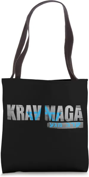 Krav Maga Israeli Combat System Distressed Vintage Tote Bag