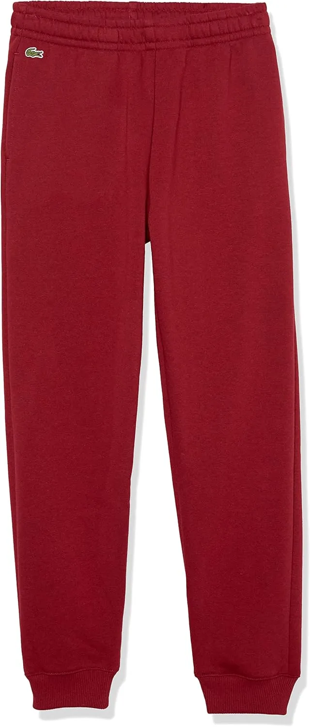 Lacoste Mens Boys Classic Fleece Jogger Sweatsuit, Andrinople, 5T US