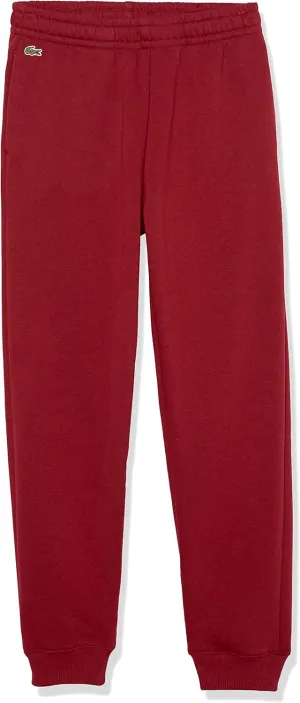 Lacoste Mens Boys Classic Fleece Jogger Sweatsuit, Andrinople, 5T US